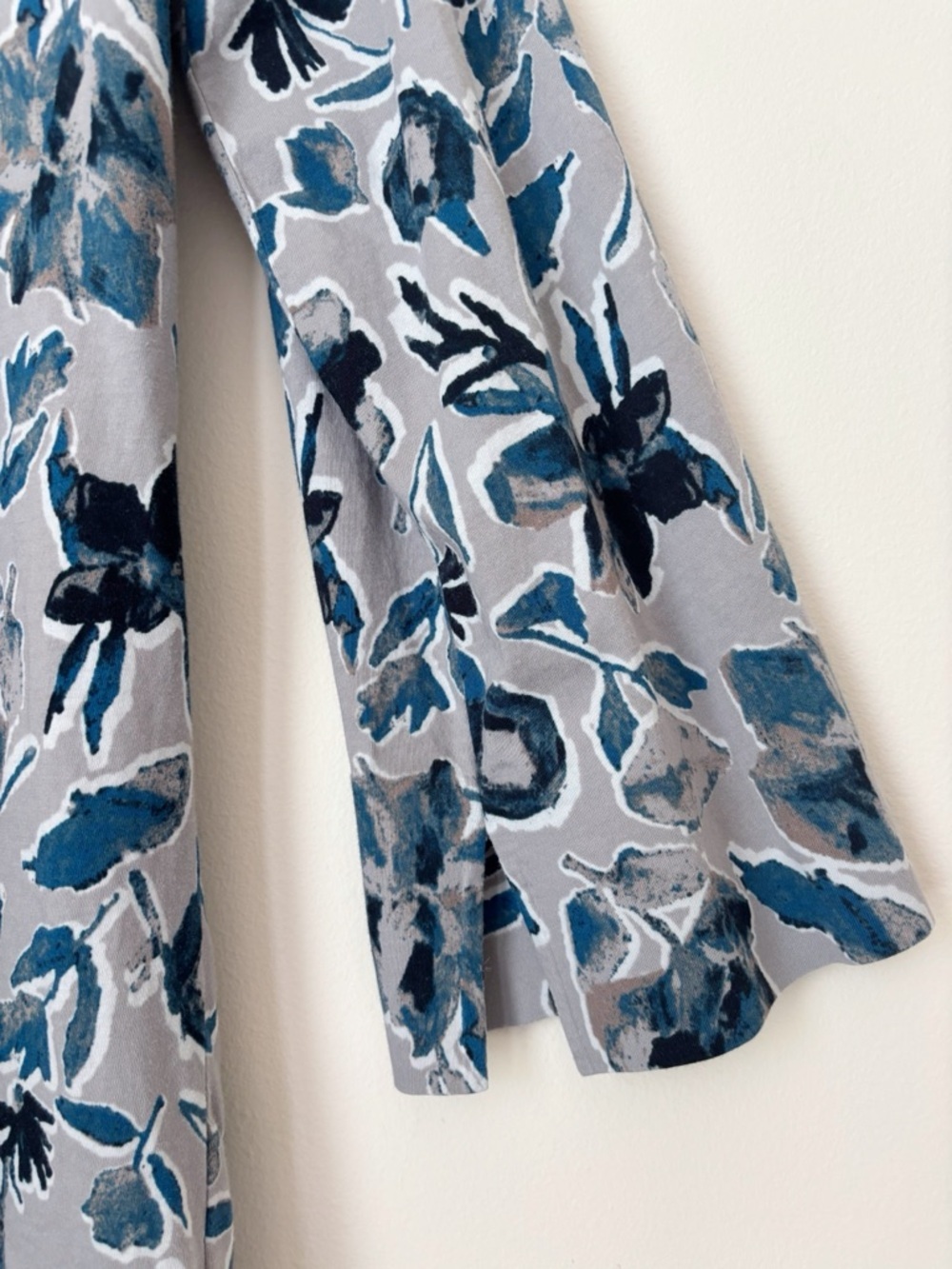 Habitat Grey & Blue Floral Swing Tunic Top Small - Picture 5 of 8